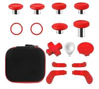 Pouce de Remplacement pour la Manette Xbox One Elite Series 2, kit d'accessoires Joystick Magnétique Métallique Compatible avec la Manette sans Fil Xbox Elite Series 2 Core (Rouge)