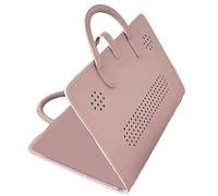 Pouce d'ordinateur portable en cuir, sac de transport pour ordinateur portable, boîtier portable du porte-tour, doublure intérieure douce, option de transport élégante, 36x24x3cm, pour les transports