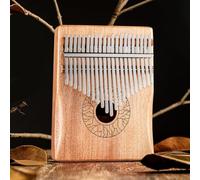 Pouce Kalimba 21 touches en acajou massif avec accessoires essentiels pour le plaisir musical (bois)