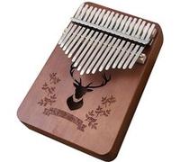 Pouce Piano,Kalimba 17 touches En Acajou Bois Massif Type Cerf de forêt