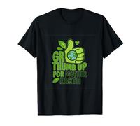 Pouce Vert vers Le Haut pour la Sensibilisation à l'environnement de la Terre mère T-Shirt