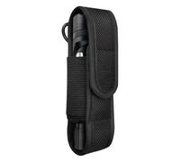 Pouch LED Torch - Nylon Torch Portable Holder | Rotatable Belt Clip Holder for Security, Resistant Duty Belt Flashlight Pouch Open Torch Carry Case Camping Hiking