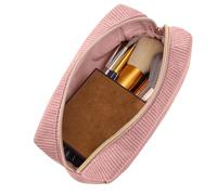 Pouche À Crayon Esthétique - Sac De Maquillage À Crayons en Velours Saillante 38G, Organisateur De Sacs À Stylo De Fournitures D'école Légers | Grand Sac À Stylo Organisateur De Papeterie pour Le