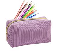 Pouche À Crayon Esthétique - Sac De Maquillage À Crayons en Velours Saillante 38G, Organisateur De Sacs À Stylo De Fournitures D'école Légers | Grand Sac À Stylo Organisateur De Papeterie pour Le