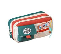 Pouche à crayon - Organisateur à fermeture éclair vintage de 8,27 pouces pour étudiant, conception esthétique avec fonction multi-compartiments, sac de papeterie pour l'école, bureaux, voyages, cadeau