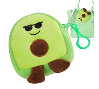 Pouche De Monnaie Avocat - Souche De Monnaie De Fruits Small Wallet Cartoon Changement De Changement | Pendentif En Peluche Avocat À La Mode, Petit Sac À Main De Monnaie Doux Pour Le Casque, Rouge À L