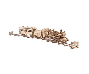 Poudlard Express ? Maquette En Bois Harry Potter À Construire, Train Mécanique 3d Brown TU