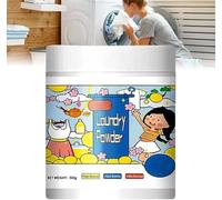 Poudre à lessive hyper concentrée, 500g, détachante pour vêtements, tissus de tous les jours, élimine les taches de fruits, huile de sueur de lait,1pcs