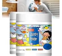 Poudre à lessive hyper concentrée, 500g, détachante pour vêtements, tissus de tous les jours, élimine les taches de fruits, huile de sueur de lait,2pcs