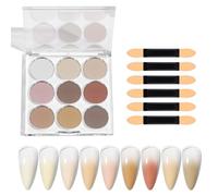 Poudre à Ongles Chrome - Finition Miroir Magique Brillante,Effet Chrome | Décoration Arc-en-Dégradé Brillante DIY pour Pâques Halloween Noël