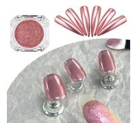 Poudre à ongles chromée or rose a un effet miroir métallique or rose champagne poudre chromée pour vernis gel, nail art, poudre à ongles chromée, poudre de manucure pour décoration d'ongles