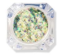 Poudre à ongles chromée perle blanche, pigment chromé paillettes poussière manucure bricolage décoration irisé sirène pigment résine artisanat(2#) (11)