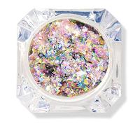 Poudre à ongles chromée perle blanche, pigment chromé paillettes poussière manucure bricolage décoration irisé sirène pigment résine artisanat(2#) (02)