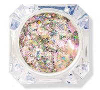 Poudre à ongles chromée perle blanche, pigment chromé paillettes poussière manucure bricolage décoration irisé sirène pigment résine artisanat(2#) (05)