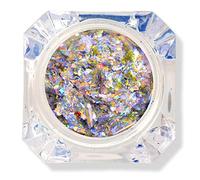 Poudre à ongles chromée perle blanche, pigment chromé paillettes poussière manucure bricolage décoration irisé sirène pigment résine artisanat(2#) (10)