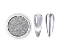 Poudre à ongles chromée - Poudre irisée, brillance durable | Paillettes de sirène nacrées avec un nouveau look sans effort, pigment métallique effet miroir pour manucure Salon à domici