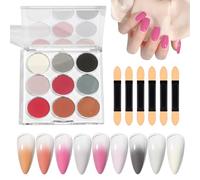 Poudre à Ongles Pigmentée,Paillettes à Effet Miroir Magique | 9 Couleurs | Pailletés Brillants Poudre Décorative Art Dégrade Arc-En-DIY Pour Pâques Halloween Noël