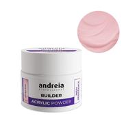 Andreia Poudre acrylique professionnelle pour extensions d'ongles - Auto-nivelante, durable, durable - Qualité salon - Couverture rose 35 g