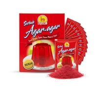 Poudre agar-agar rouge halal - 12 sachets de 10g | Gélifiant végétal coloré pour entremets, gelées de fruits et nappages gourmands