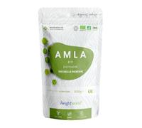 Poudre Amla Bio Groseille Indienne, Masque Cheveux Ayurvédique, Source de Vitamine C et Minéraux Riche en Fibres, Poudre Cheveux Femme 200g Alternative Huile Amla Bio, Recettes Ayurvédiques, Vegan