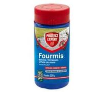 PROTECT EXPERT FOURPOUD250, Anti-Fourmis Poudrage | Jusqu'à 75m2 traités, Action Choc et Protection Longue durée, 250 GR