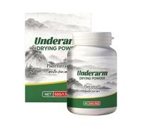 Poudre anti-transpirante pour aisselles - 50 g - Rafraîchissante à l'extrait de - Poudre anti-transpirante pour le corps pour les aisselles, pour les trajets en voyage, la conférence, les