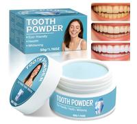 Poudre Blanchissante Dentaire 50 g, Sans Peroxyde, Respectueuse de l’Émail, Élimine les Taches de Café, Thé et Tabac, Douce pour Dents Sensibles