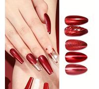 Poudre brillante effet miroir haute couleur pour placage de bijoux, poudre rouge métallique pour nail art, décorations d'ongles pour filles