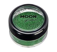 Poudre brillante ultrafine classique par Moon Glitter - 100% de paillettes cosmétique pour le visage, le corps, les ongles, les cheveux et les lèvres - 5g - Vert