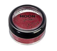 Poudre brillante ultrafine classique par Moon Glitter - 100% de paillettes cosmétique pour le visage, le corps, les ongles, les cheveux et les lèvres - 5g - Rouge