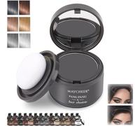 Poudre Cheveux Femme Retouche Racines, Maycheer Ombre Ligne Front, Correcteur Racines Instantané, Densifiant Volumateur Homme Femme, Solution Alopécie, Résultat Naturel Cheveux(4#Gray)