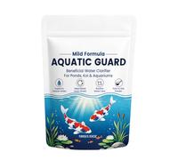 Poudre clarificateur d'eau d'aquarium avec pochette refermable pour l'entretien de routine des étangs, eau douce et eau salée Utilisation d'entretien de l'eau aquatique Clarificateur Aquatique Poudre