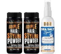 Poudre Coiffante Homme Volume & Texture Avec Sel de Mer et Spray Fixatif Facile à Appliquer - 3 PCS