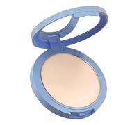 Poudre compacte douce, poudre compacte claire avec houppette pour un mat, teint uniforme, poudre de fixation pressée poudre mate imperméable