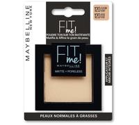 Poudre Compacte Fit Me Matte & Poreless MAYBELLINE NEW YORK - Peaux normales à grasses - 120 Beige Rosé - 9 g