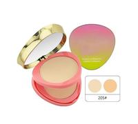 Poudre compacte mate double couche, contrôle de la brillance longue durée et texture lisse et facile à estomper, fond de teint couvrance totale sans huile, adapté à tous les types de peau.