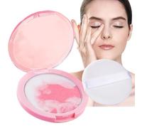 Poudre Compacte,Poudre Fondamentale Naturelle Mat - CC Crème Visage Fixateur Longue Tenue pour Peau Mature Quotidienne Femme Élégance