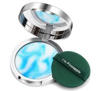 Poudre compacte visage anti-sébum, poudre gel, fixateur de maquillage, base de maquillage waterproof et sans brillance pour un fini mat impeccable.