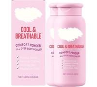 Poudre Confort Fraîche et Respirante, Anti-frottements et Contrôle de la Transpiration pour le Corps, Déodorant Intime, pour les irritations des cuisses, les zones intimes et le corps entier
