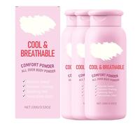 Poudre confortable, déodorant anti-poussière, sans talc, pour le corps et les pieds pour contrôler l'intérieur et les zones privées et tout le corps pour femme, absorbe la transpiration et les