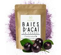 Poudre d’Açaï 100% Naturelle - Superaliment - Idéale pour Smoothies, Açaï Bowls, Pâtisseries & Recettes Santé - Sans Sucres Ajoutés - 100 g