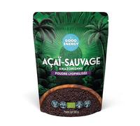 Poudre d’Açaí Sauvage d’Amazonie Bio It’s Good Energy | 100% Issue de la Nature, Récoltée de Manière Durable | Préserve la Forêt | Lyophilisée | 8× Plus d’Antioxydants