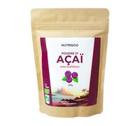 NUTRI & CO Açaï BIO en Poudre 100g - Naturellement Riche en Antioxydants, Vitamine C & Oméga 9 - Issue de l’Agriculture Durable et Équitable en Amazonie - Superaliment Lyophilisée Bio et Vegan