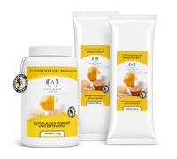 Poudre d'acide citrique 1 kg + 2 recharges de 850 g de monohydrate | Détartrant naturel | Poudre de nettoyage écologique pour le nettoyage E330 pure