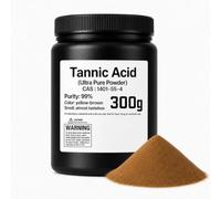 Poudre d'acide tannique pur à 99% contre la rouille, 100 g-300g | Tannage du cuir | Réactif industriel de qualité laboratoire | Inhibiteur de corrosion des métaux |Rénovation antirouille