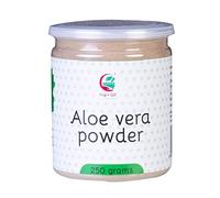 Poudre d'aloe vera 250g | Masque hydratant pour peaux sèches | Ingrédient de masque capillaire pour la croissance des cheveux | Fabriqué à partir d'Aloevera pur et biologique | Yogi's Gift®