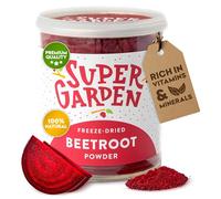 Poudre de betteraves lyophilisées Super Garden - 100 % pur et naturel - convient aux végétaliens - sans sucre ajouté, sans additifs artificiels et sans conservateurs - sans gluten - sans OGM