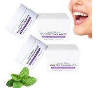 Poudre de blanchiment dentaire Whyte Purple, poudre nettoyante pour les dents, renforce l'émail et élimine les taches jaunes, dents plus éclatantes et haleine fraîche