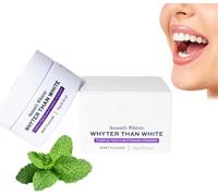 Poudre de blanchiment dentaire Whyte Purple, poudre nettoyante pour les dents, renforce l'émail et élimine les taches jaunes, dents plus éclatantes et haleine fraîche