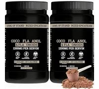 Poudre de cacao Flav-Anol : 10 fois plus de flavanols que le cacao et 600 mg d’épicatéchine pour la santé,2PCS